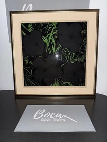 Andy Warhol Pencil Signed Flowers Offset Lithograph