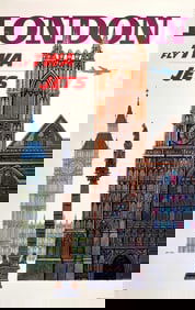 David Klein TWA London Big Ben Poster