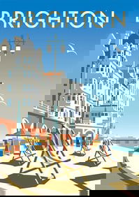 Brighton, England Travel Poster