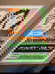 Funny Face Poster: -Funny Face Poster - Measures 30 X 40 Inches, Linen Backing, Unknown print date
