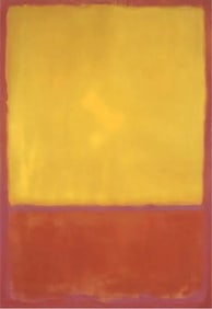 Mark Rothko "Oche and Red on Red, 1954" Offset Lithograph