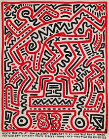 Keith Haring Fun Gallery 1983 Poster