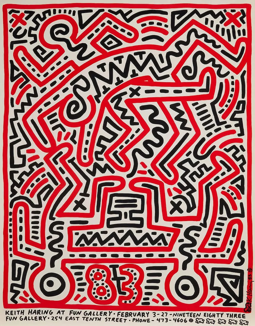 Keith Haring Fun Gallery 1983 Poster (1 of 2)