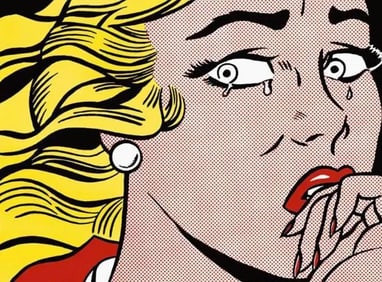 Roy Lichtenstein - "Crying Girl" Print