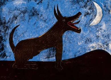Rufino Tamayo - Perro de Luna