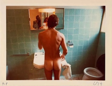 David Hockney, "Peter Washing", photograph after