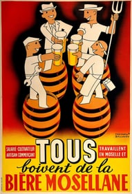Biere Mosellane Poster by Bollaert French Beer