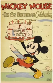 Disney Mickey Mouse 8th Birthday Celebration Poster