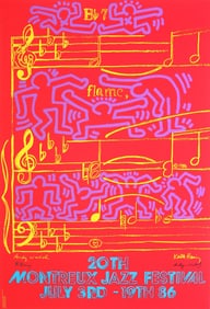Keith Haring and Andy Warhol - Montreux Jazz Festival.