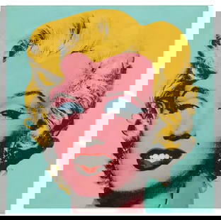 Andy Warhol - Shot Sage Blue Marilyn, 1964: Andy Warhol - Shot Sage Blue Marilyn, 1964, measures 10" x 10" print.