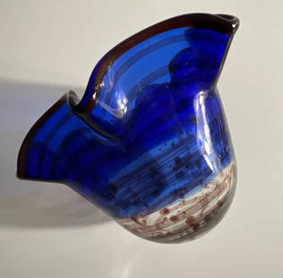 Dale Chihuly Vessel after: Dale Chihuly Vessel after, measures 8.00 X 8.00 inches wide, 6.00 inches tall, signed, after