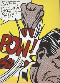 Roy Lichtenstein "Sweet Dreams Baby!" Plate Signed Offset Lithograph.