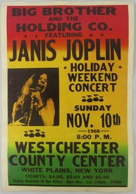 Janis Joplin Concert Poster