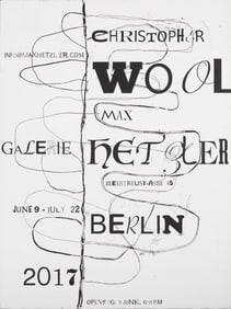 Christopher Wool Exhibition Poster