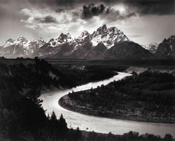 Ansel Adams " The Tetons and the Snake River, 1942 " Print