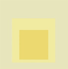 Josef Albers - Homage to the Square, colored Print