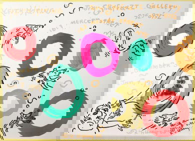 Keith Haring Tony Shafrazi Gallery Poster