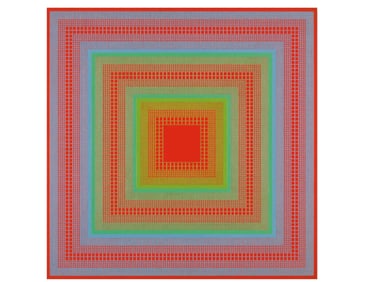 Richard Anuszkiewicz "Sunglow, 1968" Offset Lithograph