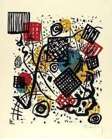 Vasily Kandinsky "Kleine Wetten V, 1922" Print