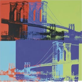 Andy Warhol "Brooklyn Bridge, 1983" Offset Lithograph