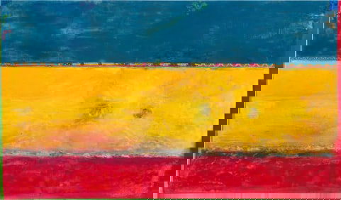 Frank Bowling "Elder Sun Benjamin, 2018" Offset Lithograph