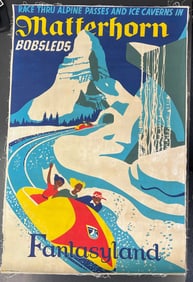 Disneyland Matterhorn Bobsled Poster