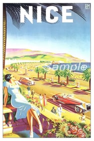 Nice, France Travel Poster