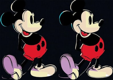 ANDY WARHOL DOUBLE MICKEY
