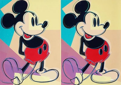 ANDY WARHOL DOUBLE MICKEY