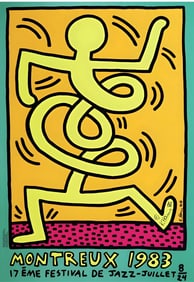 Keith Haring - Montreux Jazz Poster