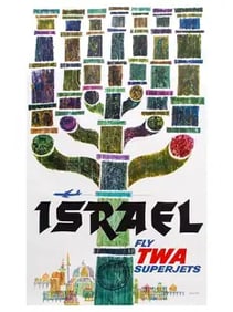 "Fly TWA Superjets, Israel" Poster