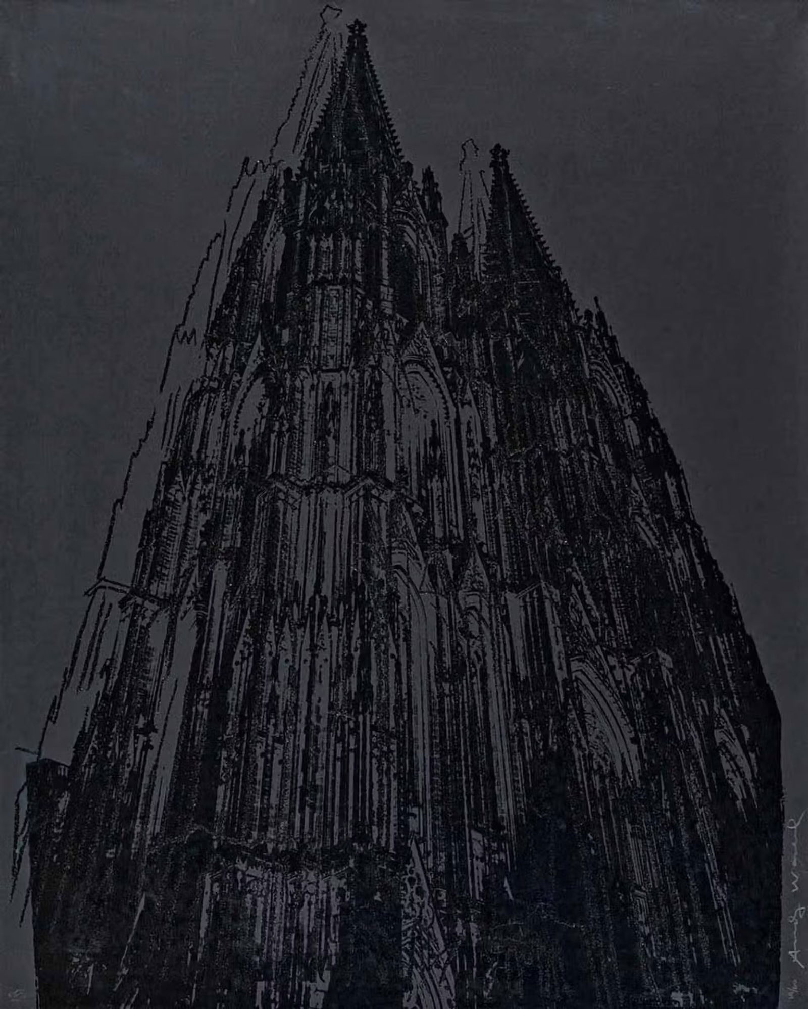 Andy Warhol "Cologne Cathedral, Black" (1 of 2)
