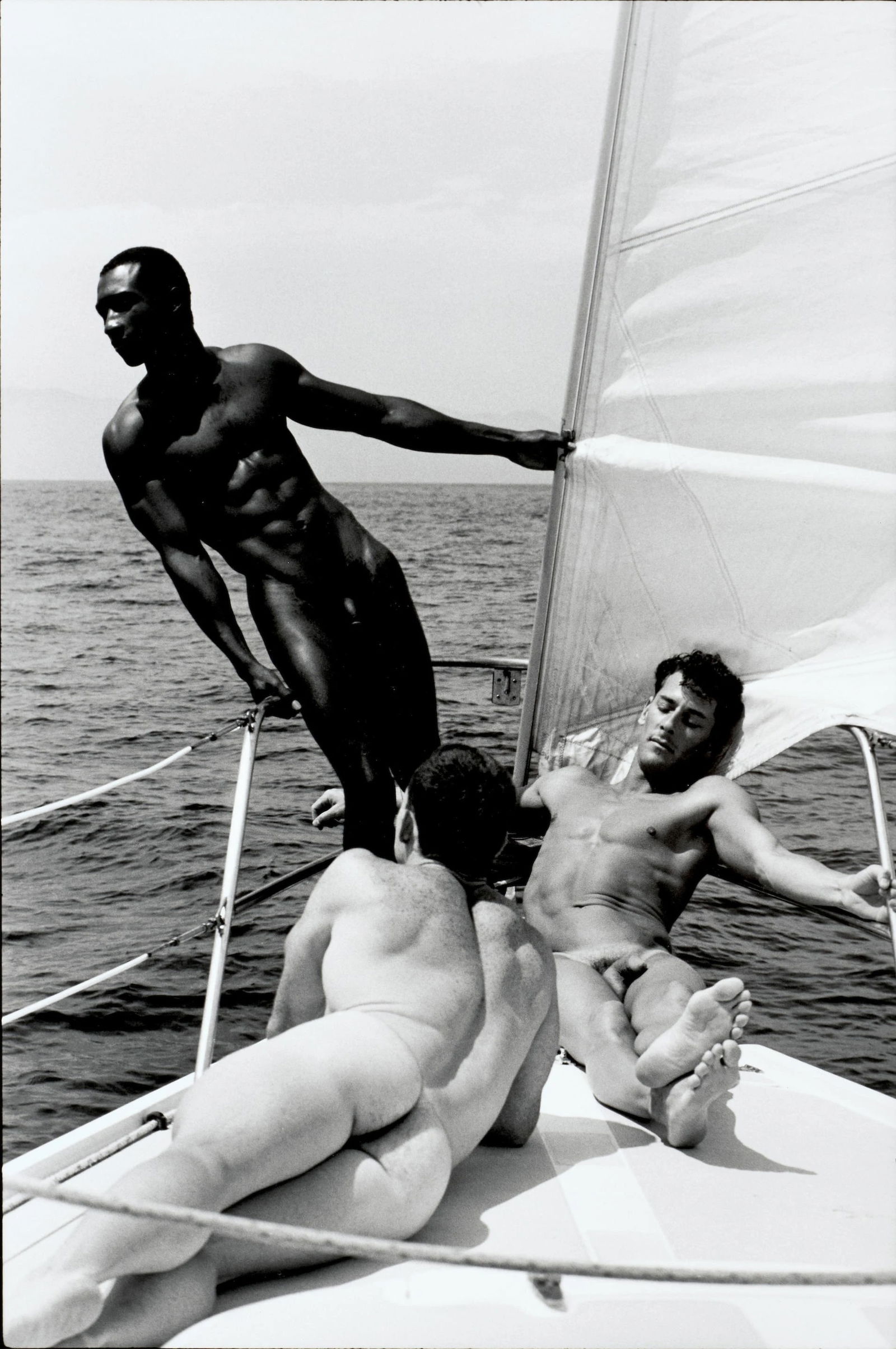 Tom Bianchi "Sailboat, Male Nude" Print: Tom Bianchi "Sailboat, Male Nude" Photo Print on high quality glossy photo paper, professionally mounted to premium backing board, Measures 8.6x5.9 inches