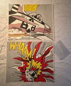 Roy Lichtenstein. WHAAM 1963 pencil signed