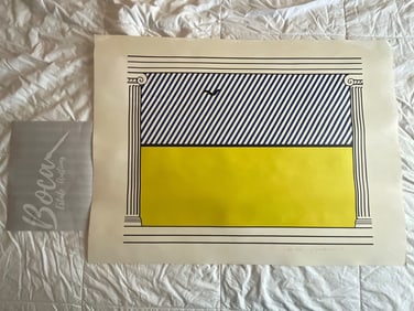 Lichtenstein interior Print signed