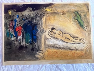 MARC CHAGALL HYMEN, from Daphnis and Chloe Print