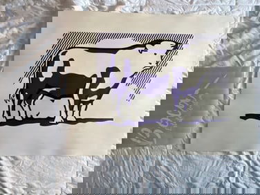 Lichtenstein Bull Print signed