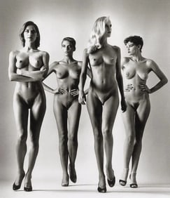 Helmut Newton "Sie Kommen, Naked, Paris, 1981" Print