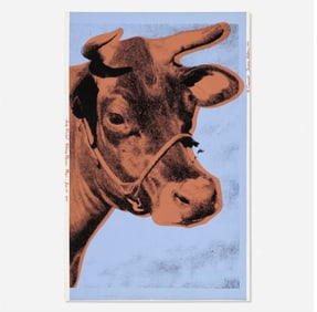 WARHOL 1971 COW WALLPAPER SCREENPRINT WHITNEY