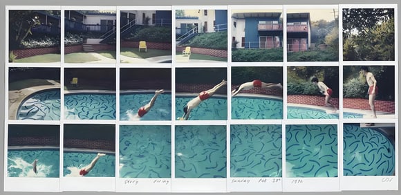 David Hockney "Jerry Diving"