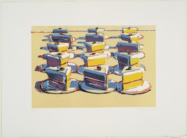 Wayne Thiebaud "Boston Cremes, 1970