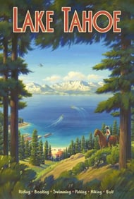 Lake Tahoe Travel Poster