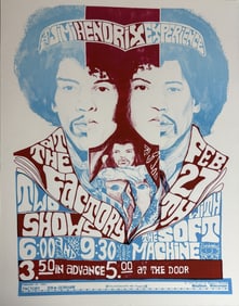 JIMI HENDRIX 'EXPERIENCE' CONCERT POSTER