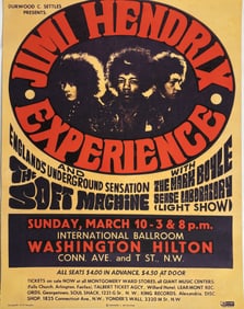JIMI HENDRIX 'EXPERIENCE' CONCERT POSTER