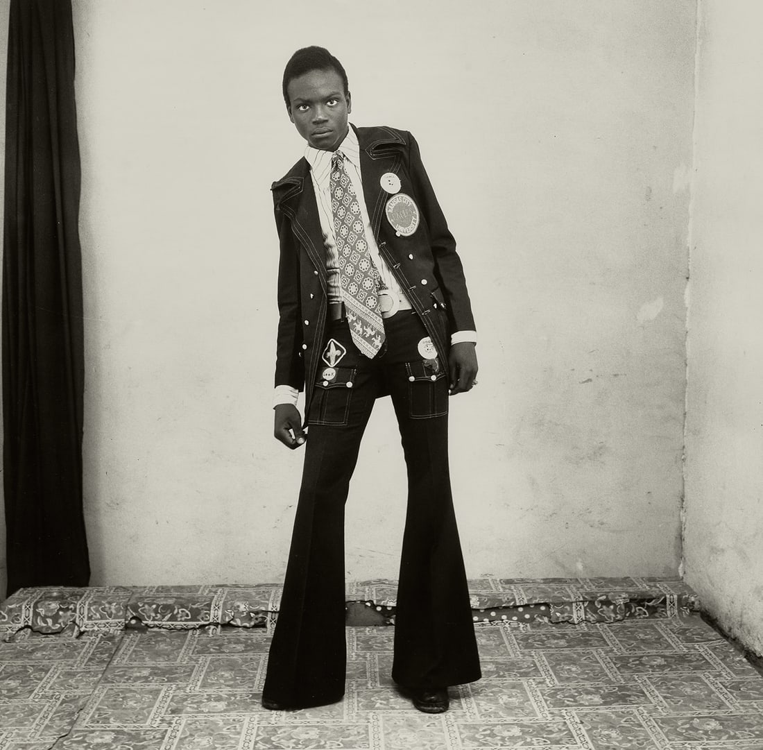 MALICK SIDIBE 'GENTLEMAN' PHOTO PRINT: Malick Sidibe 'Gentleman' Photo Print mounted onto Gator board measuring at 17.75x18 inches