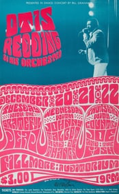 OTIS REDDING 'FILLMORE' POSTER