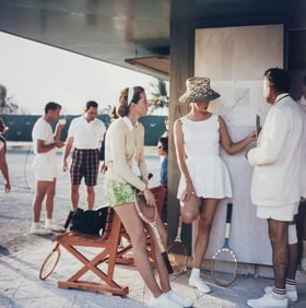 SLIM AARONS 'TENNIS IN THE BAHAMAS' PRINT