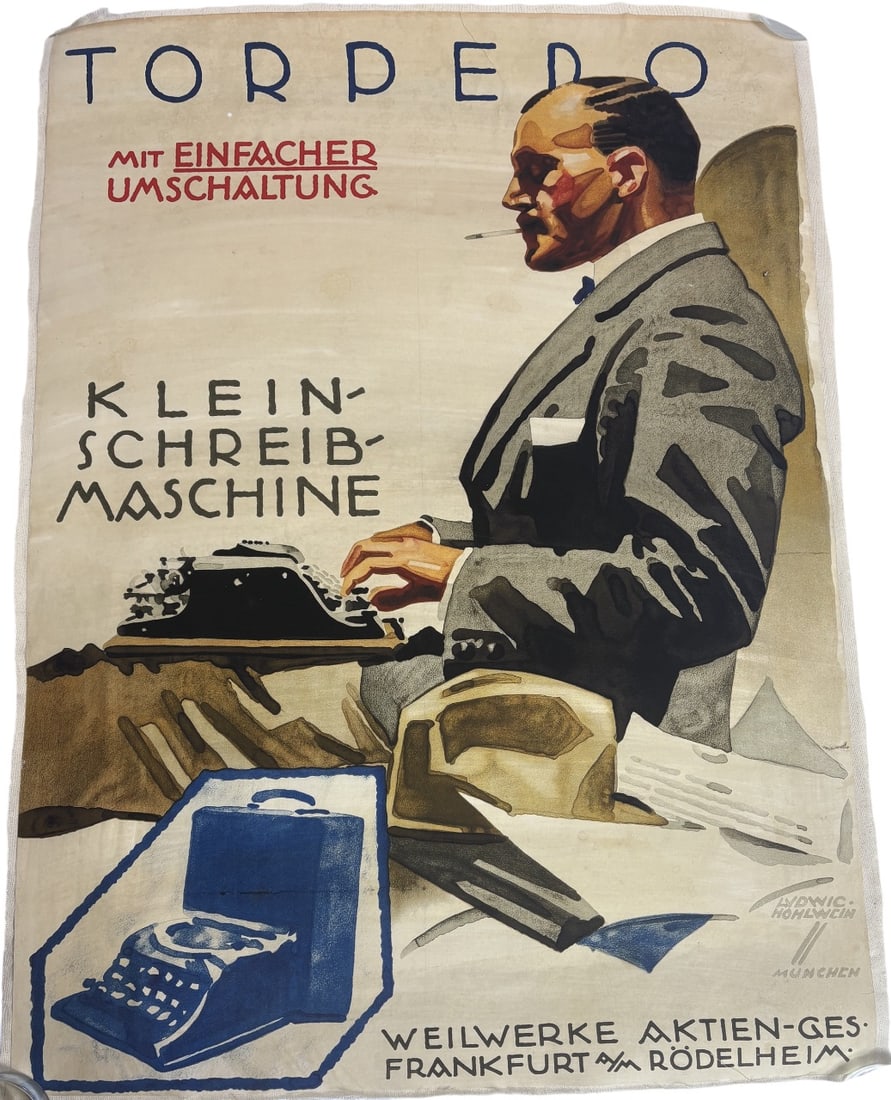 LUDWIG HOHLWEIN 'TORPEDO' POSTER (1 of 1)