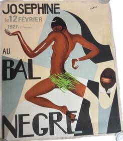 JOSEPHINE BAKER 'BAL NEGRE' POSTER