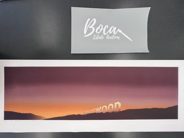 ED RUSCHA "Hollywood Print in Colors"